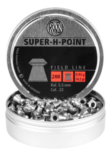 Pellets Rws Super H Points .22 (200pzs) Xchws C