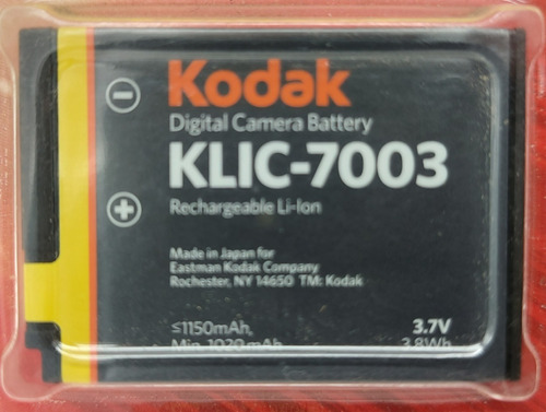Kodak Klic 7003 Bateria Camara Digital V803 V1003