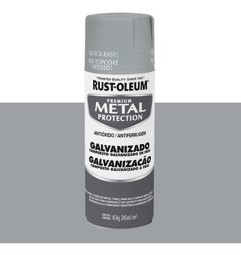 Pintura En Aerosol Metal Protection Galvanizado En Frío
