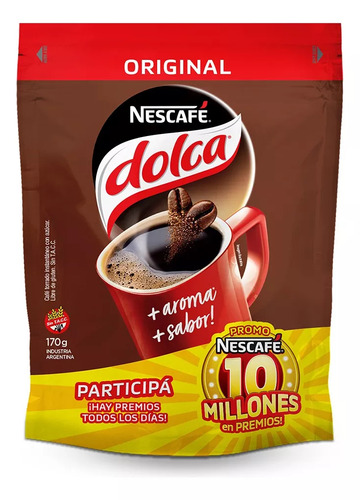 Café Nescafé Dolca instantáneo torrados 170gr