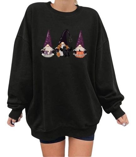 Dama Plus Size Halloween 5 Neck Hoodie Fall Sweatshirt