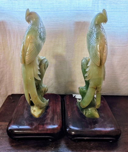 Antiguas Figuras Pareja De Pájaros (Usado)