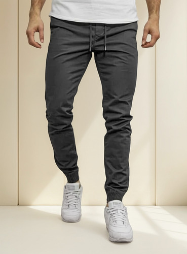 Jogger Liso Gabardina Elastizada