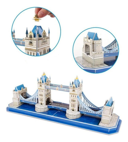 Rompecabezas 3d Rompecabezas London Twin Bridge Para Niños