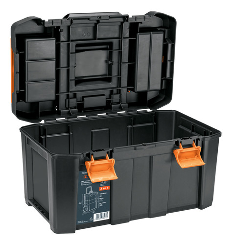 Caja Herramienta Con Ruedas Desmontable Truper 102644 Negro