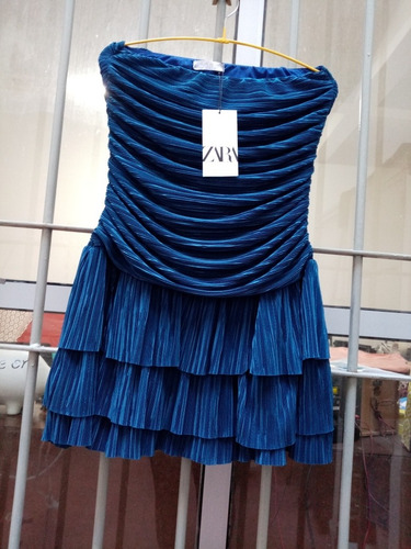 Imagen 4 de 8 de Vestido De Fiesta Dama- Corto. - Zara -talle L- Nuevo!!!