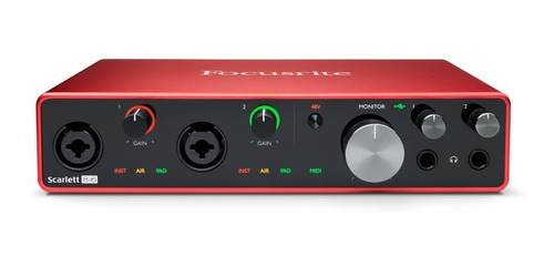 Imagem 5 de 5 de Interface De Áudio Scarlett 8i6 Geração 3 - Focusrite - Nf