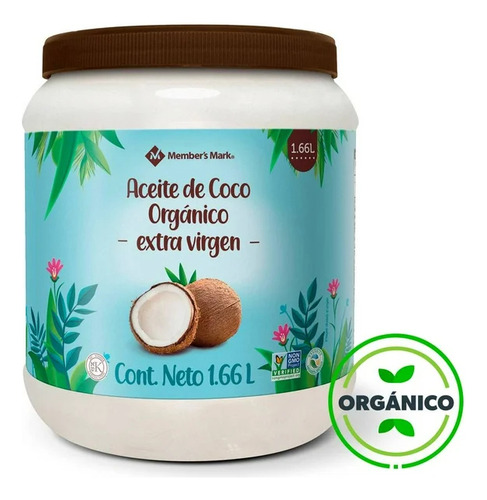 Aceite De Coco Extra Virgen - Botella 1.66 Litros