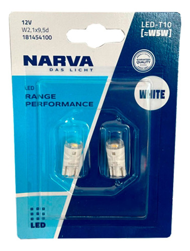 Par Bombillos T10 Led Narva Original Aleman 12v 5w5