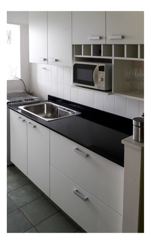 Mesada Granito Negro Brasil, Cocina - Forma Y Diseño