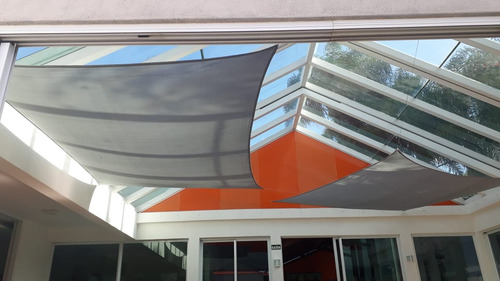 Tela Toldo Shade Sombreamento Sombralux 5x3 Cinza