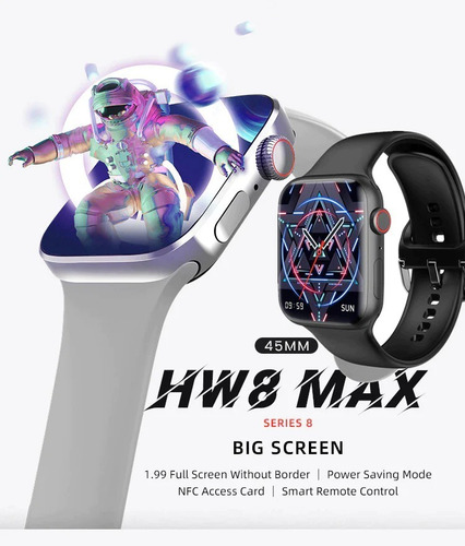 Imagen 2 de 3 de Reloj Inteligente Smartwatch Hw8 Max Serie 8