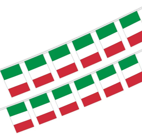 Ckexin Banderas De Italia Banderín De Cuerda Pequeña Italian