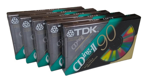 Cassette Cromo 90' Original X 5 Unidades  - Tdk Cding2