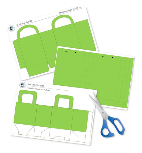 Kit Imprimible Moldes Bolsitas Editables Power Point