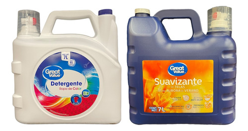 Pack Detergente Ropa Color 7 L + Suavizante D Telas 7 Litros