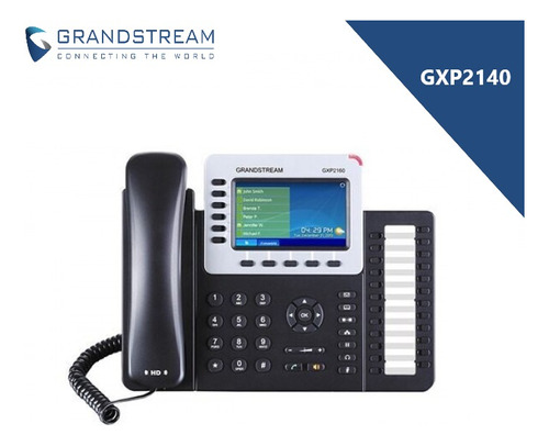 Teléfono Ip Empresarial Gxp2140 Grandstream Con Botonera 