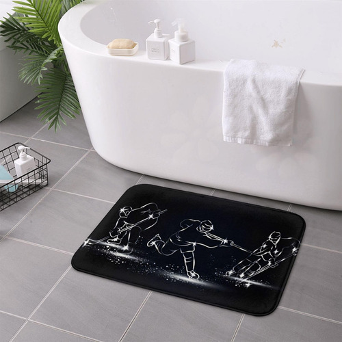 Alfombras De Baño De Hockey Sobre Hielo Alfombra De Baño 16