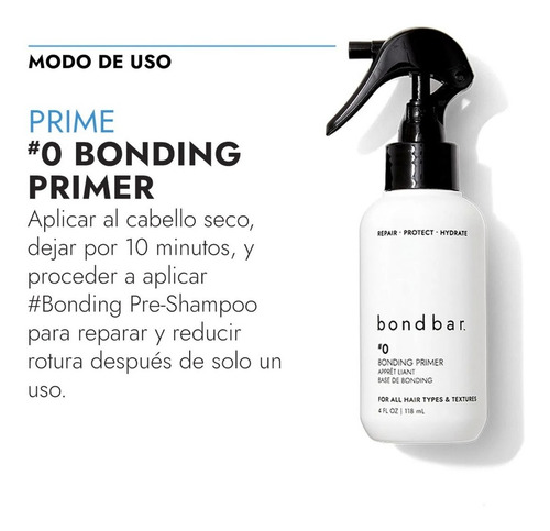 Bondbar No 0 Bonding Primer Reparador De Cabello 236 Ml