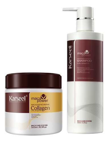 Karseell Tratamiento Capilar+shampoo Kit 2 En1 Bote 1000 Ml