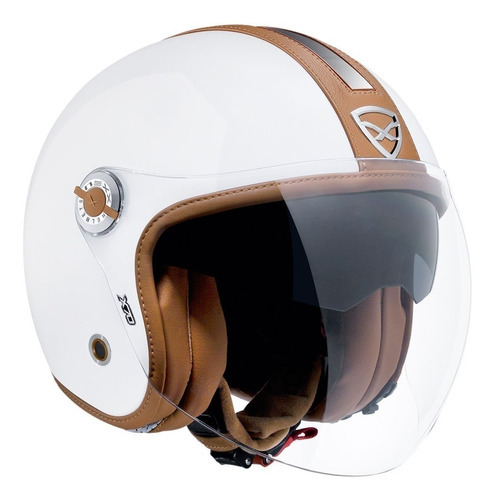 Capacete Aberto Nexx X70 Tricomposto Groovy Mais Vendido Cor Branco Tamanho do capacete 57/58 (M)