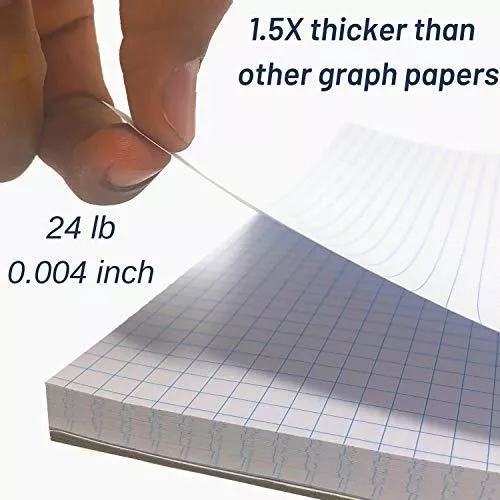 Mr. Pen Graph Paper, Grid Paper, 4x4 (4 Squares per inch), 11x8.5, 55  Sheet