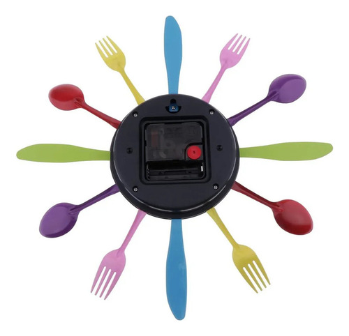 Utensilio De Cocina Reloj Tenedor Espátulas Reloj De Pared