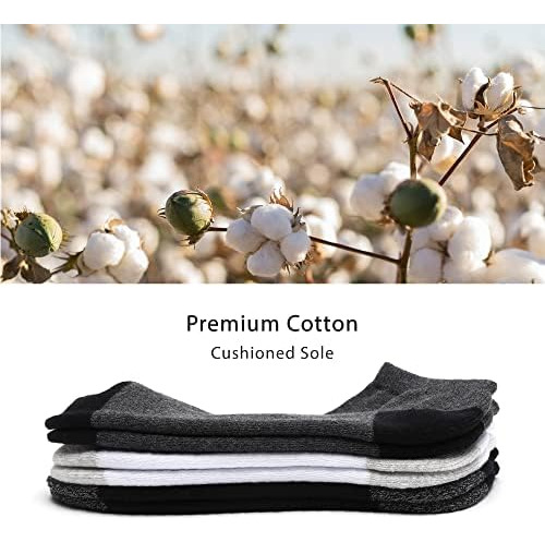 Monfoot Paquete De 10 Calcetines Tobilleros Acolchados De Al