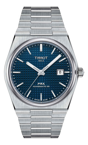 Reloj Tissot Prx Powermatic 80 Acero Azul