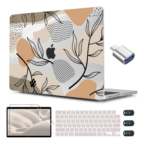 Funda Cissook Para Macbook Air 13 M2 + C/teclado Desert