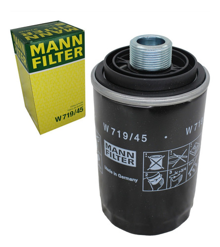 Filtro Oleo Lubrificante A3 A4 A5 A6 Q3 Q5 Tt  Original Mann