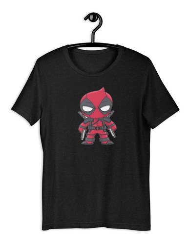 Playera Deadpool Caricatura. Wade Wilson. Chimichanga. Chibi
