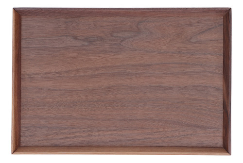 Bandeja Rectangular De Madera De Nogal Para Servir Con Estru