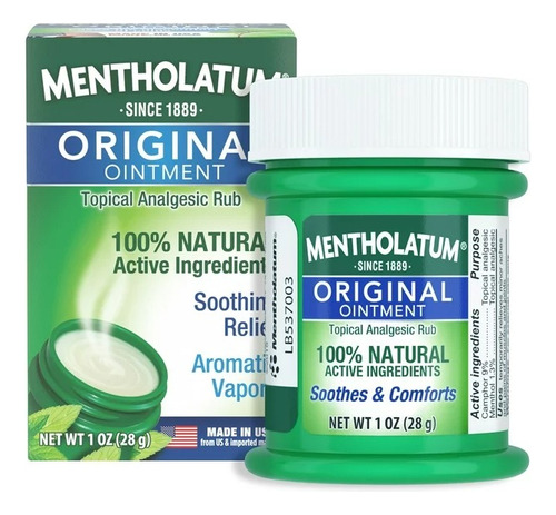 Unguento Mentholatum Original 28g Importado