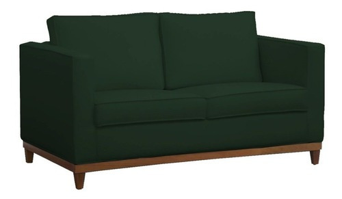 Sofá Aspen, 145 cm, 2 plazas, 2 plazas, gamuza, verde musgo, color verde oscuro