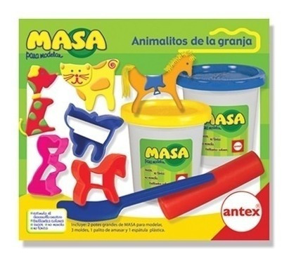 Juego De Masa Modelo Animalitos De La Granja Antex 