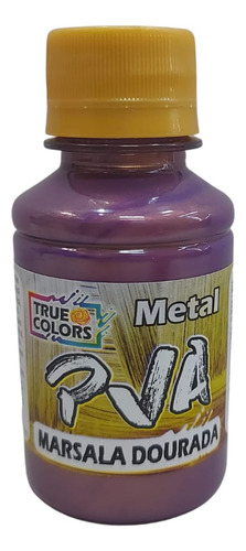 Tinta Pva Metálica True Colors 250 Ml Cor Marsala Dourada