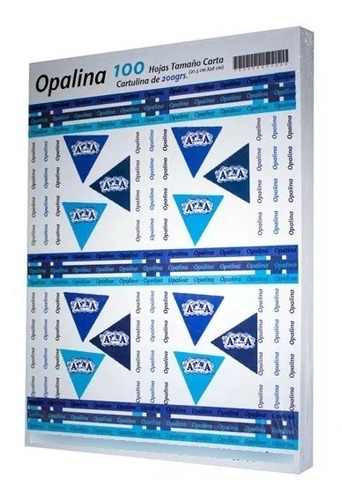 24 Pack Papel Opalina Carta 200grs Blanc 90% C/100 Pzas C.u 