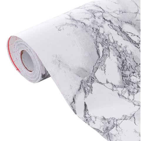 Papel Adesivo Mármore 10 Metros Papel De Parede Lavável