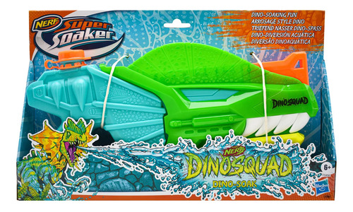 Lanzador De Agua Nerf Super Soaker Dinosquad Dinosoak Hasbro