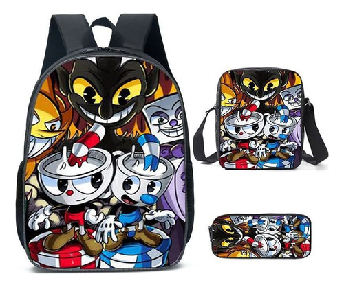 Mochila Creativa Con Estilo De Impresión 3d 3pcs / Set 220