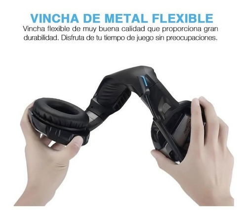 Auriculares Onikuma K5 Headset Gamer Stereo Microfono Led