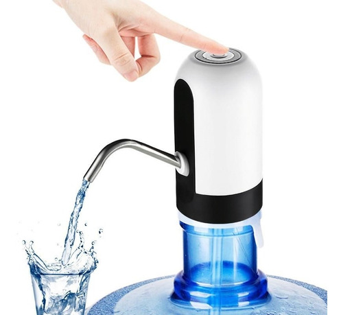 Imagen 1 de 10 de Dispensador De Agua Portatil Usb Bomba Dispensa Agua Bidones