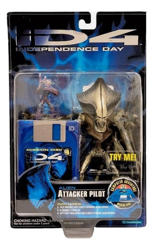 Boneco Alien Attacker Independence Day Trendmasters