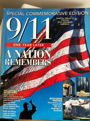 Revista Conmemorativa 9/11  Edición Especial-  Envío Gratis