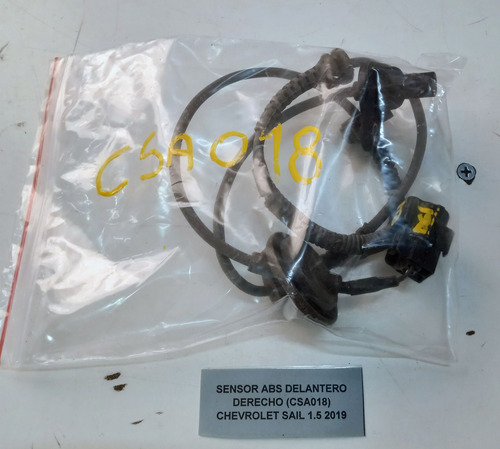 Sensor Abs Delantero Derecho Chevrolet Sail 1.5 2019 
