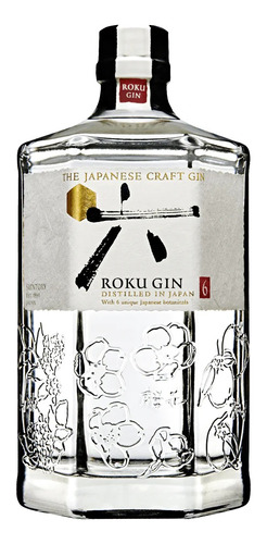 Gin Japonés Roku- Craft Gin 43% Alc - 700ml