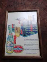 Comprar Cuadro Con Publicidad Antigua De Cerveza Carta Blanca 