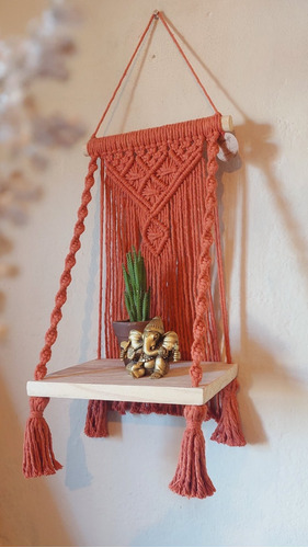 Repisa En Macrame Realizada 