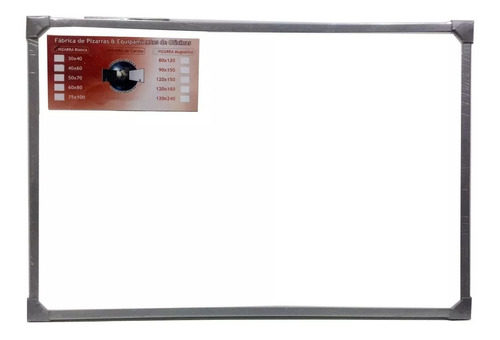Pizarra Blanca Magnética 90x150 Cm-marco Metal-mundo Pizarra
